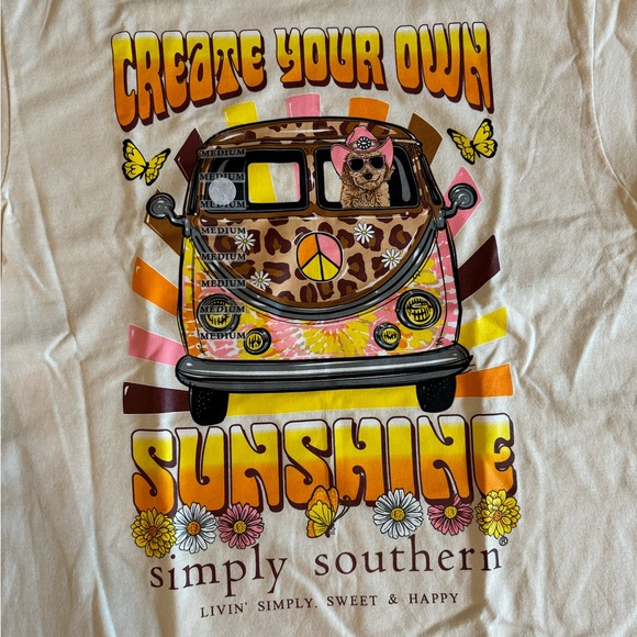 NWT Create Your Own Sunshine Simply Southern T shirt - Picture 3 of 5